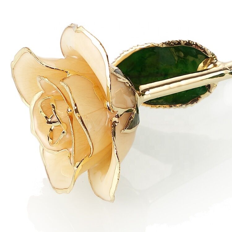 quality Hot Sale Gold Dipped Real Rose Flower 24k Gold Rose Flower for Graduation  and Mother's Day Gifts factory