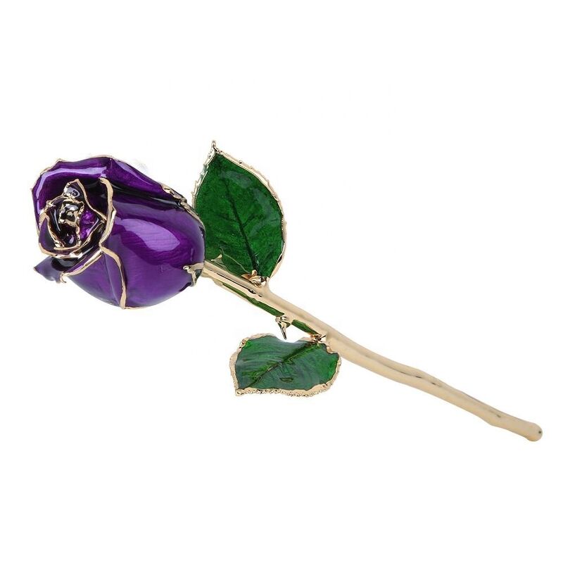 quality 24k Gold Trimmed Rose Hot Sale Everlasting Rose Golden Rose Factory Direct Sales Valentine's Day Christmas Gifts Home Decoration factory