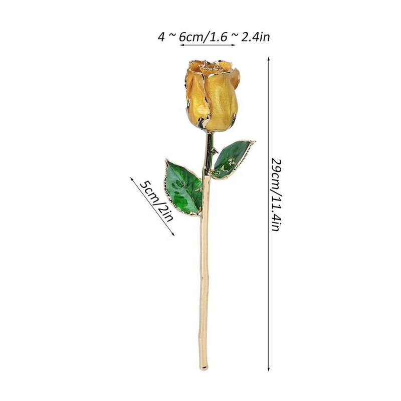 quality High Quality Gold Trimmed Rose Preserved Flower Beautiful Handmade Gifts for Woman factory