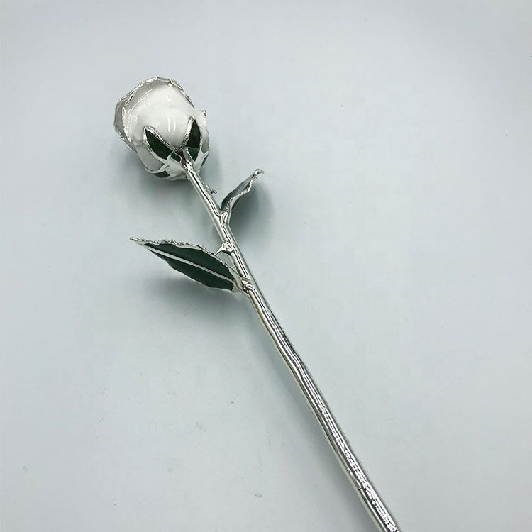 quality Silver Trimmed  Real Roses Romantic Gifts Beautiful Flower Decoration Hot Sale factory