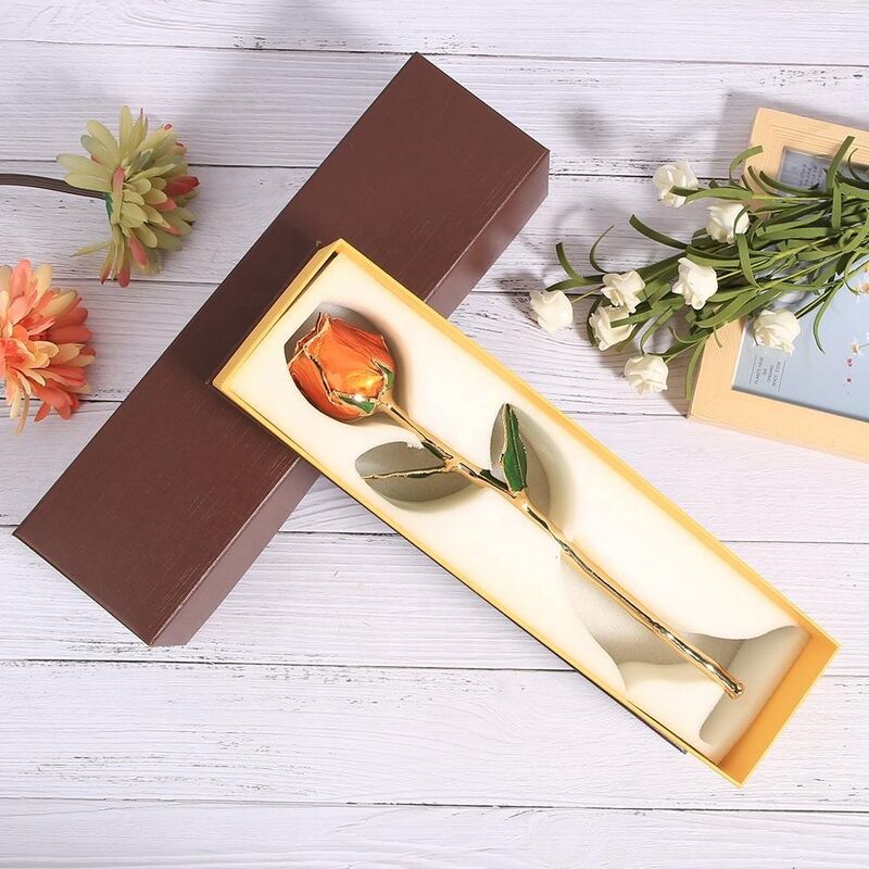 quality China Manufacture Supply Gold Plated Real Rose Real Flower Natural Rose for Valentine Gifts Preserved Rose factory