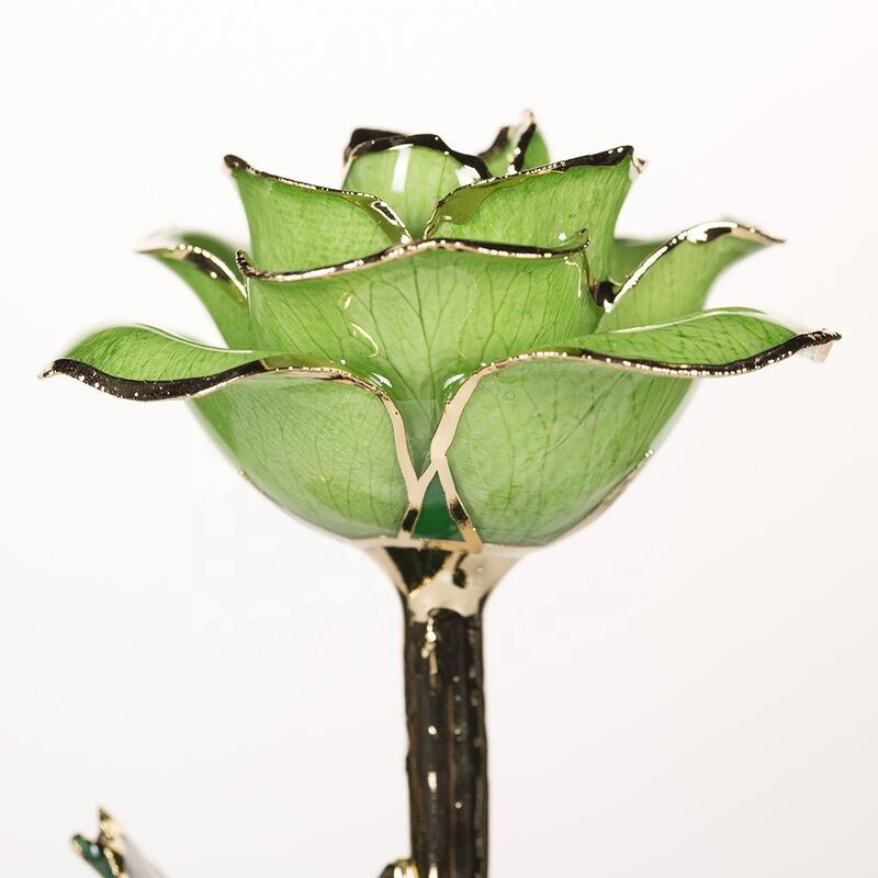 quality 24k Gold Plated Rose  Handmade  Eternal Rose for Christmas Day Wedding Decoration Wholesale Preserved Roses Factory factory