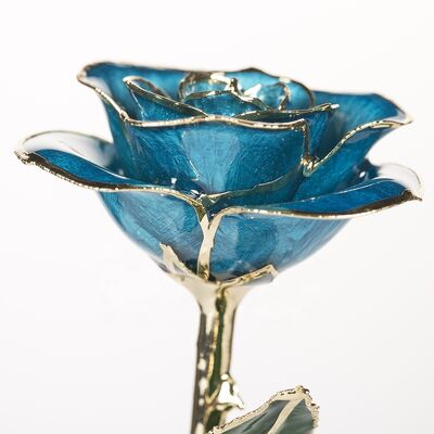 quality 24K Gold Plated Real Preserved Fresh Eternal Rose Flower Real Preserved Rose  Handmade Preserved Rose Preserved Flower Gift factory