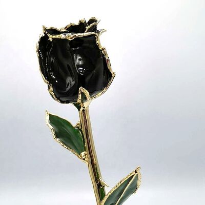 quality Manufacture Supply Gold Plated Roses Natural Rose with Stem for Gifts Eternal Fresh for Valentine's Day  Christmas Gifts factory