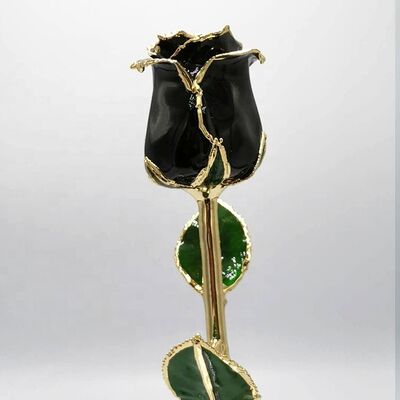 quality Manufacture Supply Gold Plated Roses Natural Rose with Stem for Gifts Eternal Fresh for Valentine's Day  Christmas Gifts factory