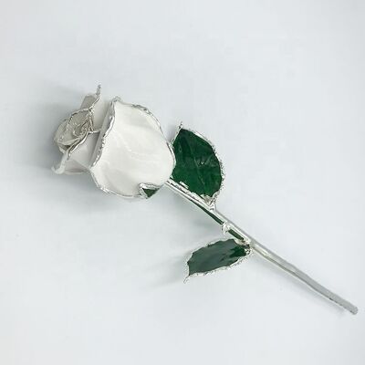 quality Silver Trimmed  Real Roses Romantic Gifts Beautiful Flower Decoration Hot Sale factory