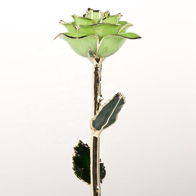 quality 24k Gold Plated Rose  Handmade  Eternal Rose for Christmas Day Wedding Decoration Wholesale Preserved Roses Factory factory