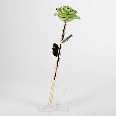 quality 24k Gold Plated Rose  Handmade  Eternal Rose for Christmas Day Wedding Decoration Wholesale Preserved Roses Factory factory