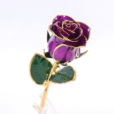quality Pure Natural 24k Gold-plated Rose Crafts, Light Luxury Gift, Valentine's Day Atmosphere Gift, Wholesale factory
